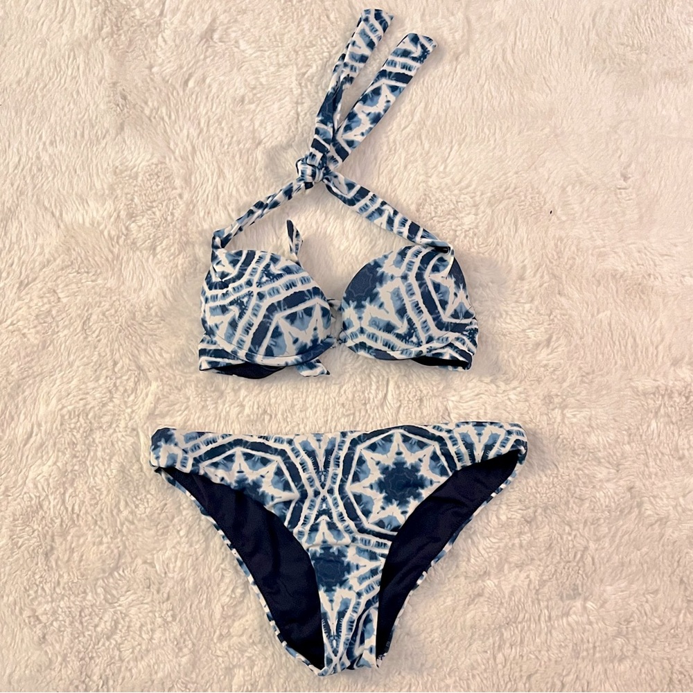 Tie Dye Print Bikini Set